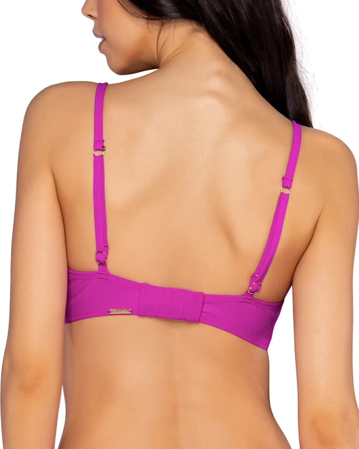 2024 Sunsets Solids Kauai Keyhole Underwire D  Bikini Top (More colors available) - 54S - Wild Orchid
