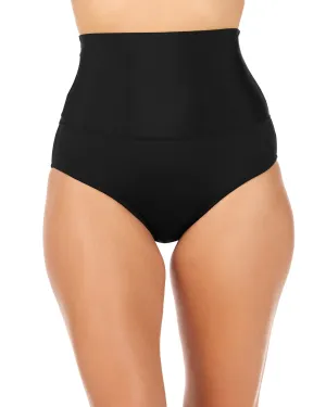 2025 Leilani Solids High Waist Control Brief Bottom (More colors available) - J720092