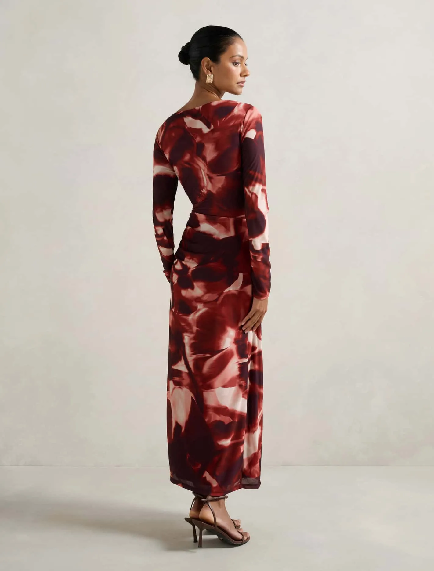 Alannah Petite Printed Midi Dress
