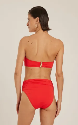 Bio Ruched Bikini Bottom Watermelon