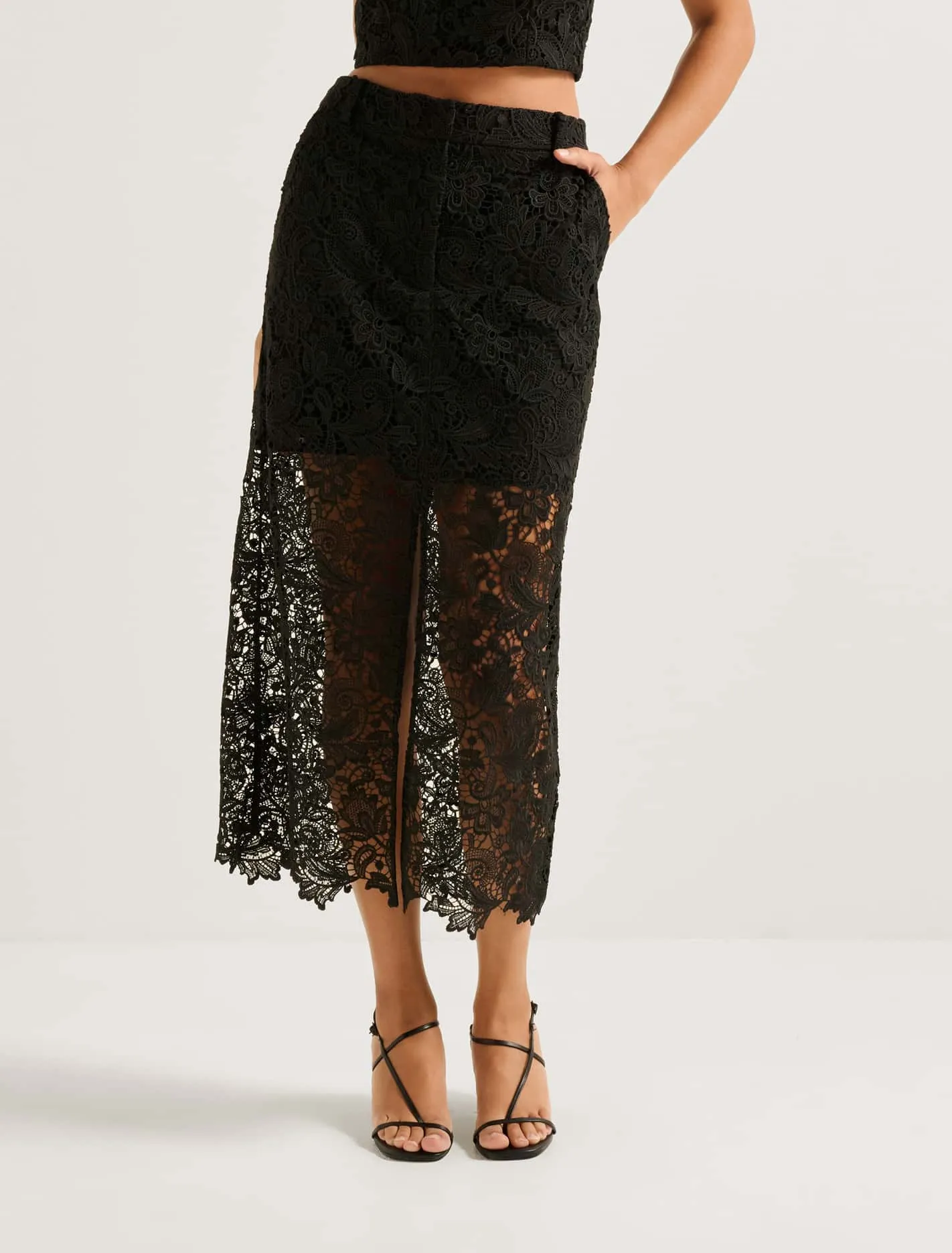 Lana Lace Midi Skirt