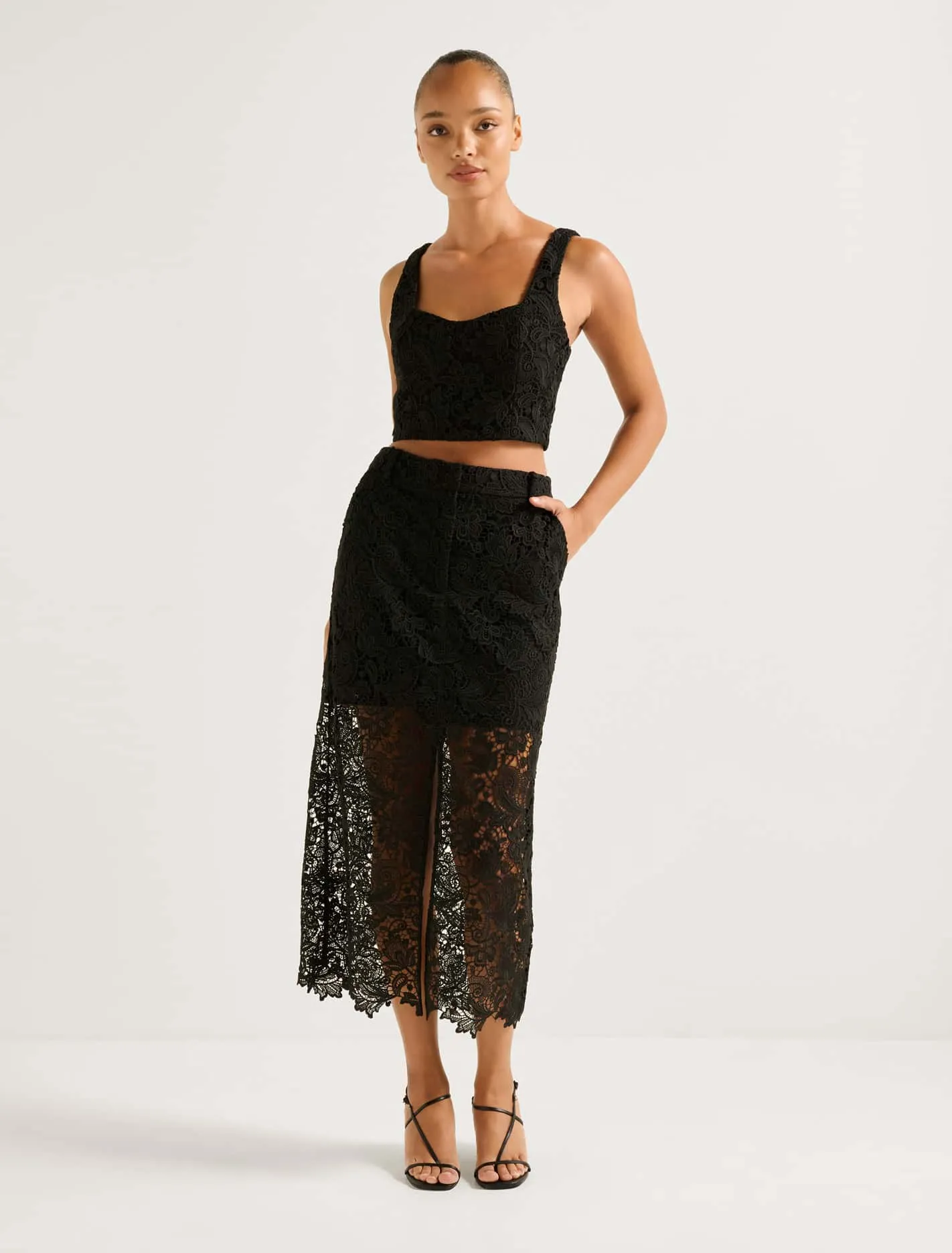 Lana Lace Midi Skirt