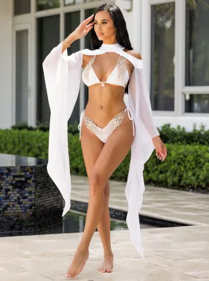 Leylah Cover Up Cape White