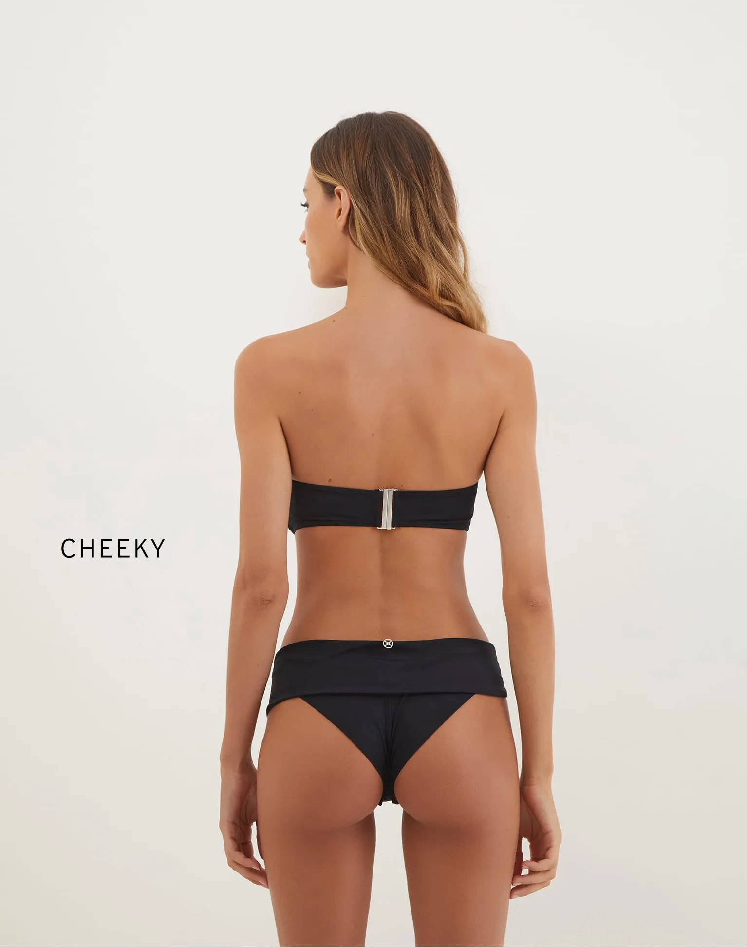 Matte Sama Bandeau Top - Black