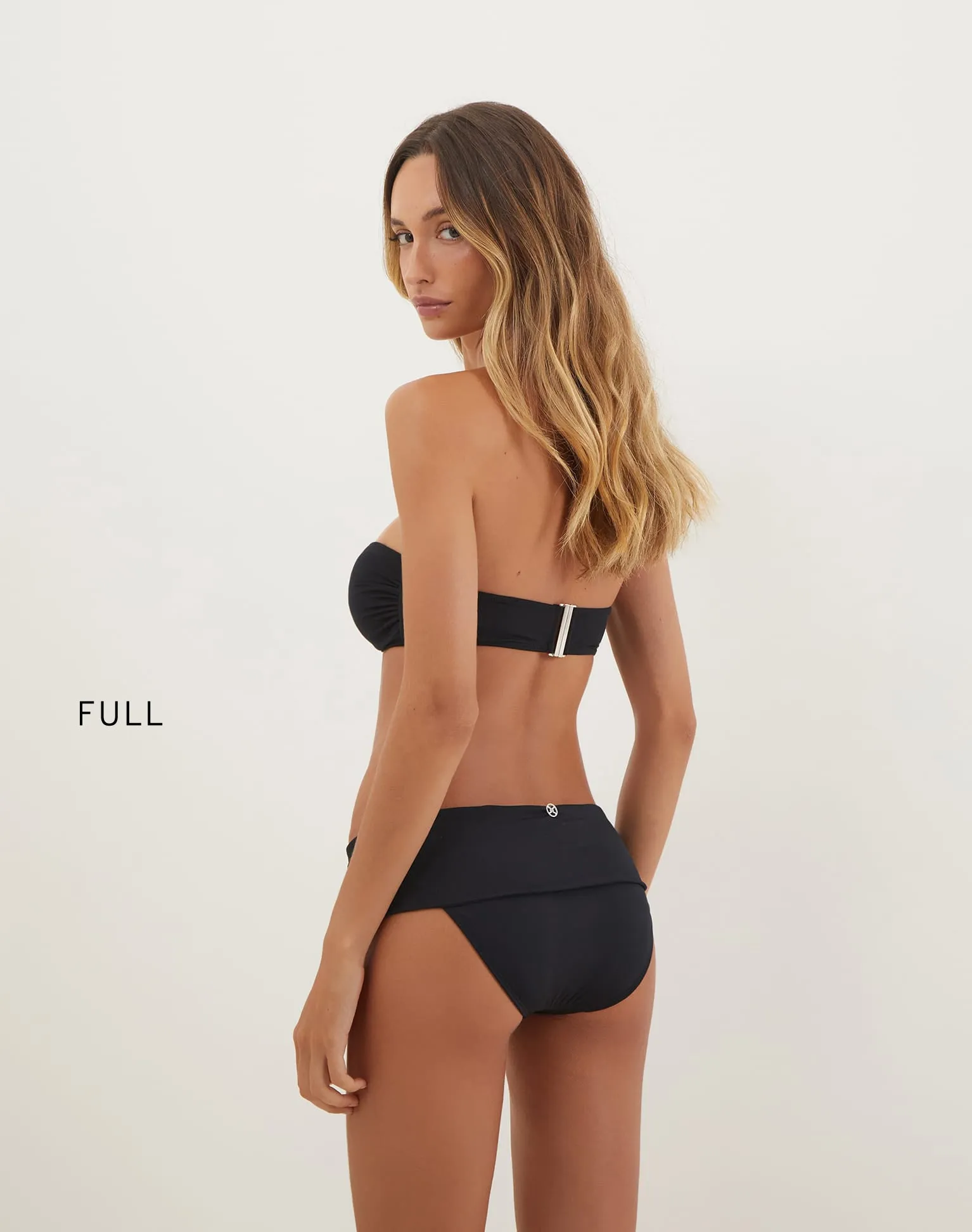 Matte Sama Bandeau Top - Black