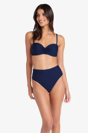 Soft Band High Waist Bottom  |  Navy