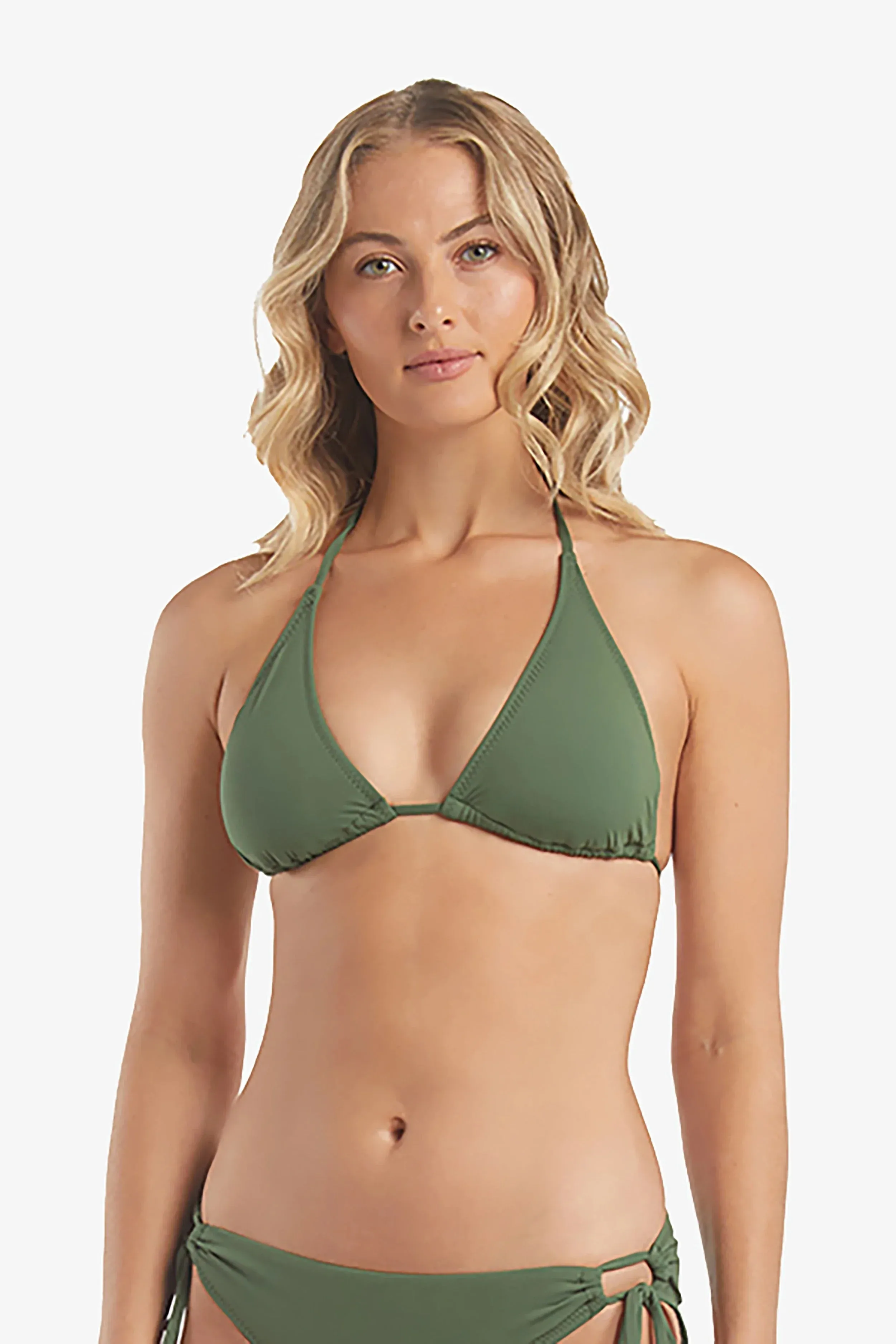 String Bikini Top  |  Textured Fatigue
